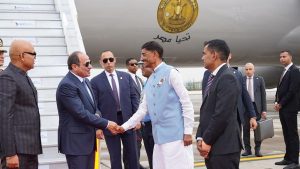 Egyptian President Abdel Fattah el-Sisi arrives in New Delhi to attend 18th BRICS Summit