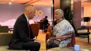 FM Sitharaman meets UK Finance Minister Healey on sidelines of G20 meet in US