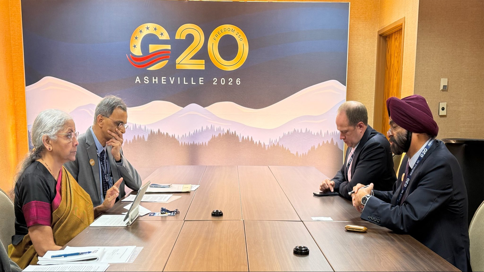 FM Sitharaman holds wide-ranging bilateral meetings at G20 finance meet, discusses global economic cooperation