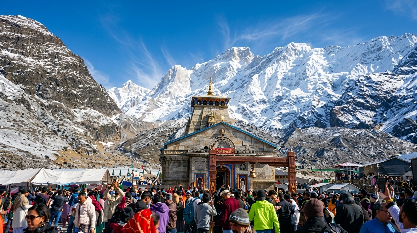 Char Dham Yatra draws record pilgrims, Badrinath and Gangotri set new highs