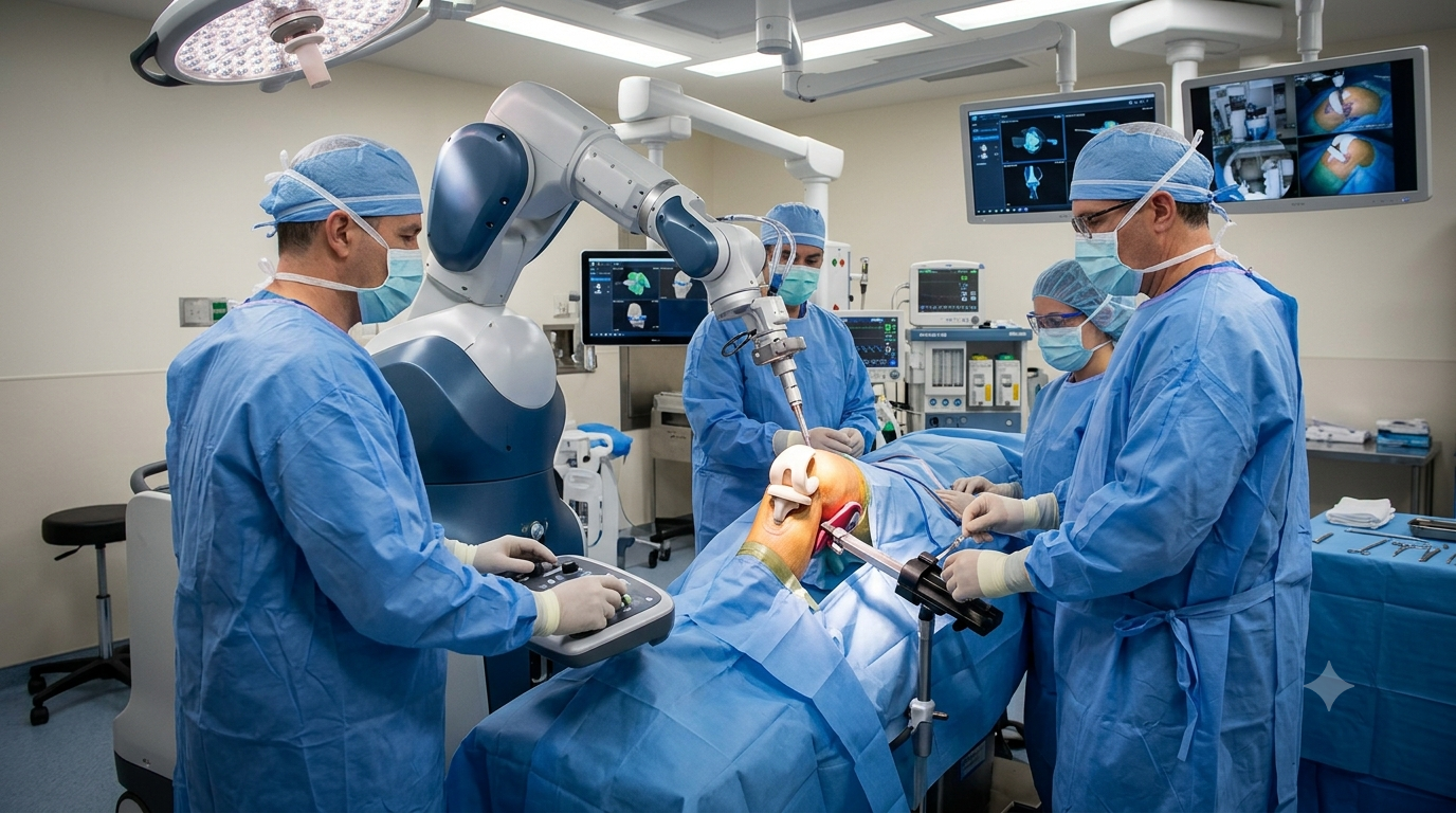 Delhi doctors perform world’s first active robot-assisted ceramic knee replacement