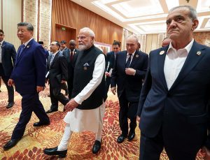 PM Modi welcomes world leaders at Bharat Mandapam ahead of BRICS open session