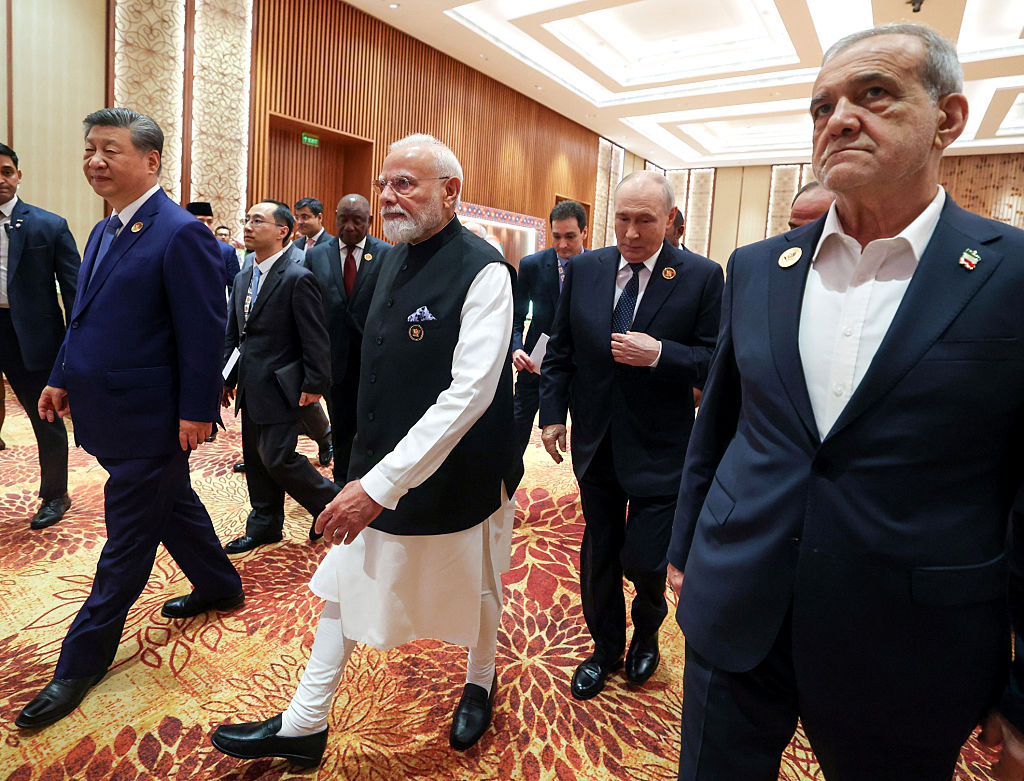PM Modi welcomes world leaders at Bharat Mandapam ahead of BRICS open session