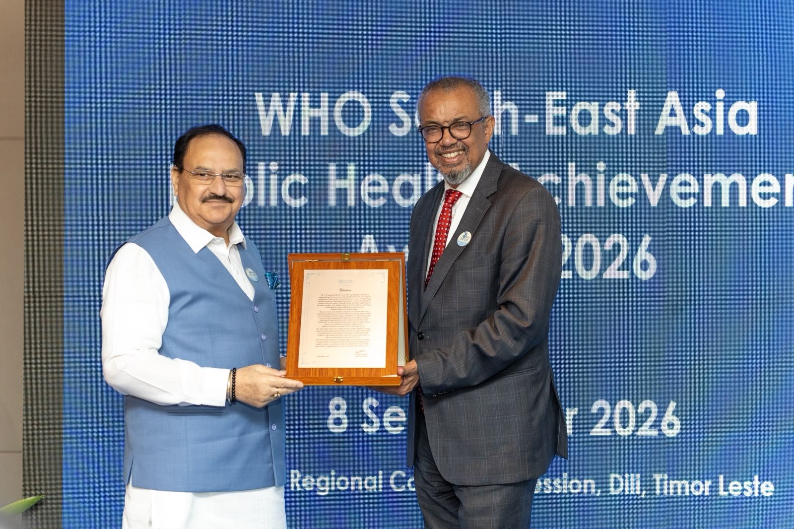 WHO chief hails India’s healthcare gains, praises Ayushman Arogya Mandirs, ASHA network