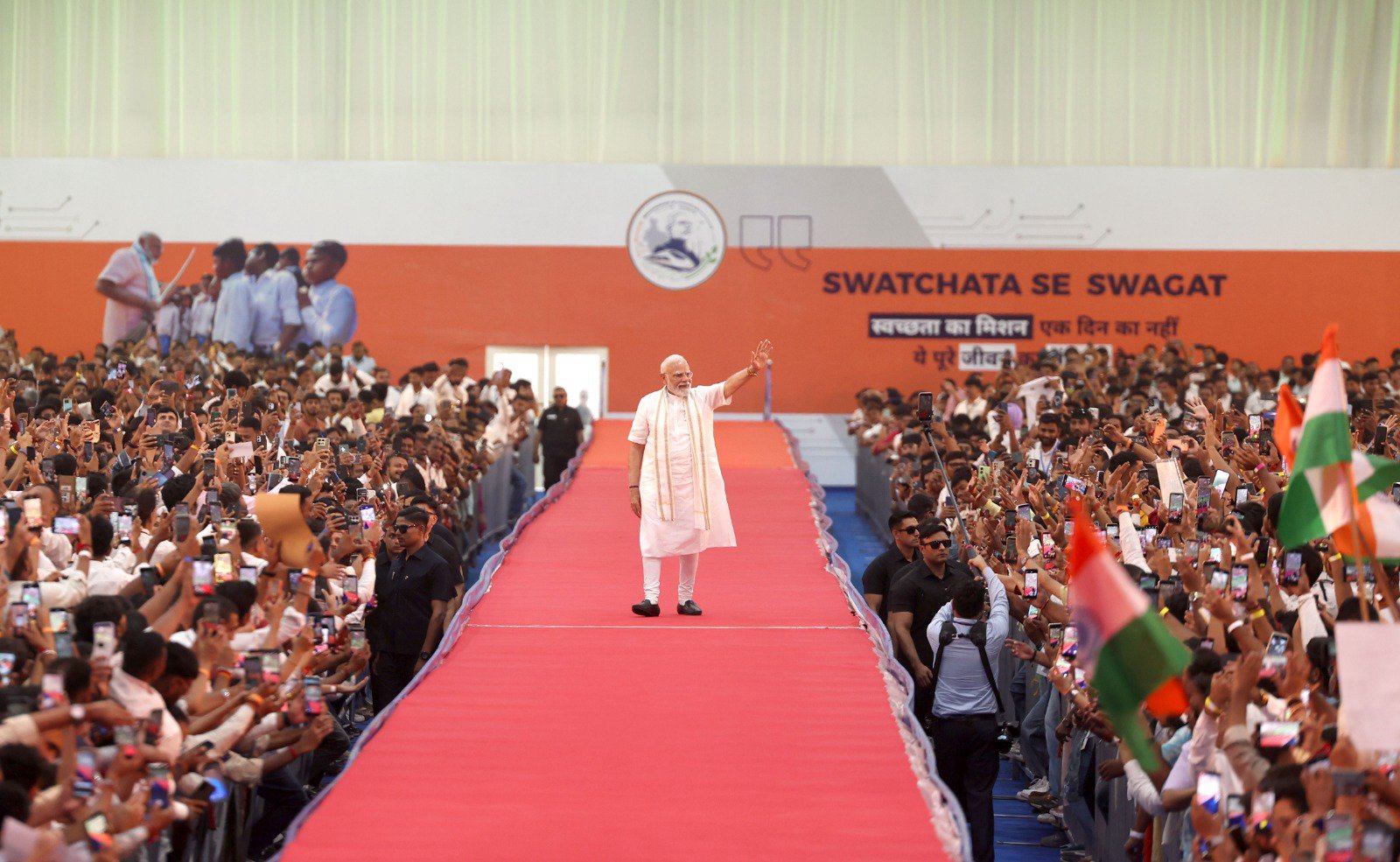 Double-stack freight train carries cargo equivalent to over 250 trucks: PM Modi