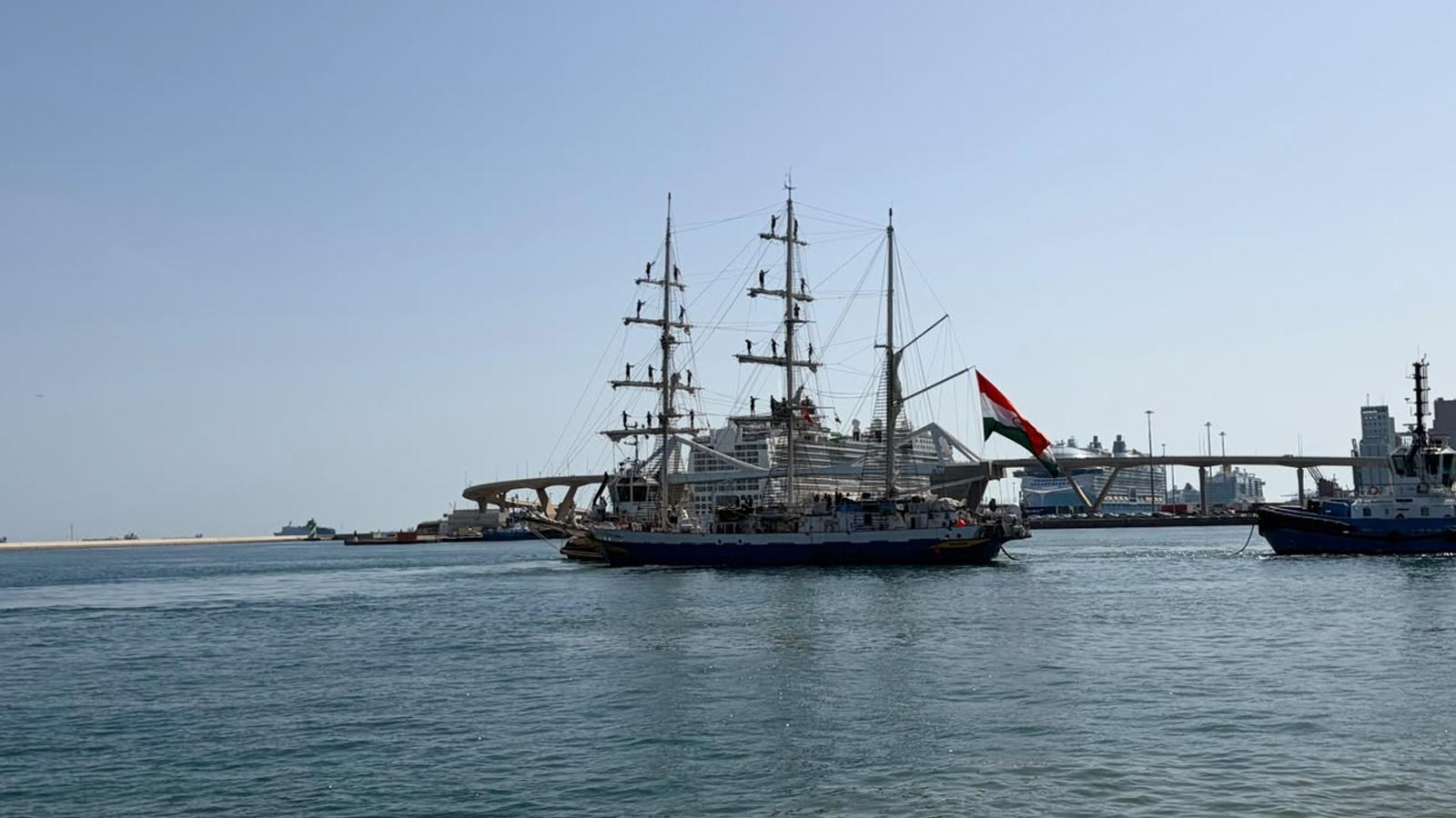 INS Sudarshini concludes Barcelona port call during Lokayan 2026 expedition