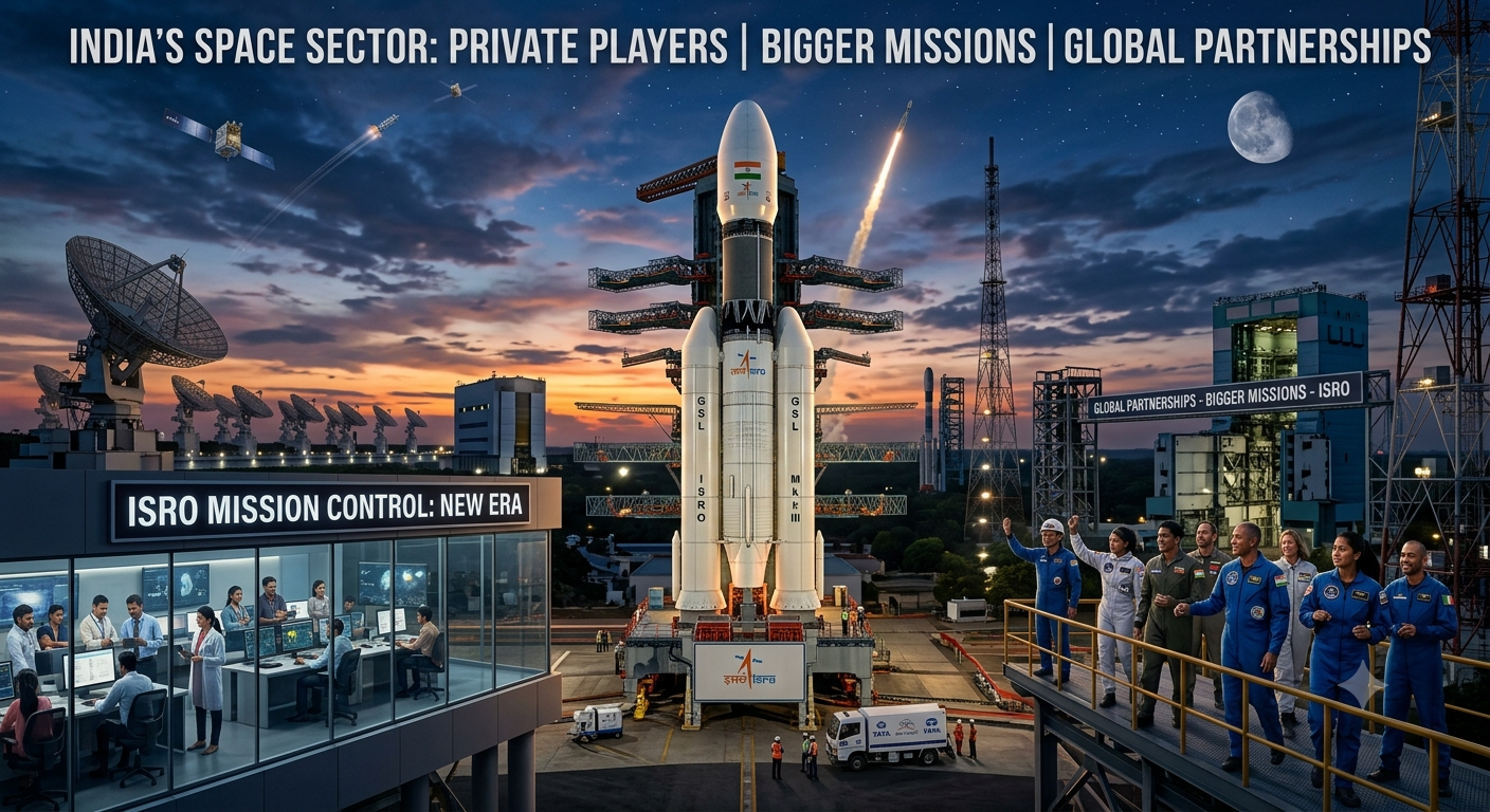 India’s space sector enters new era with private players, bigger missions and global partnerships