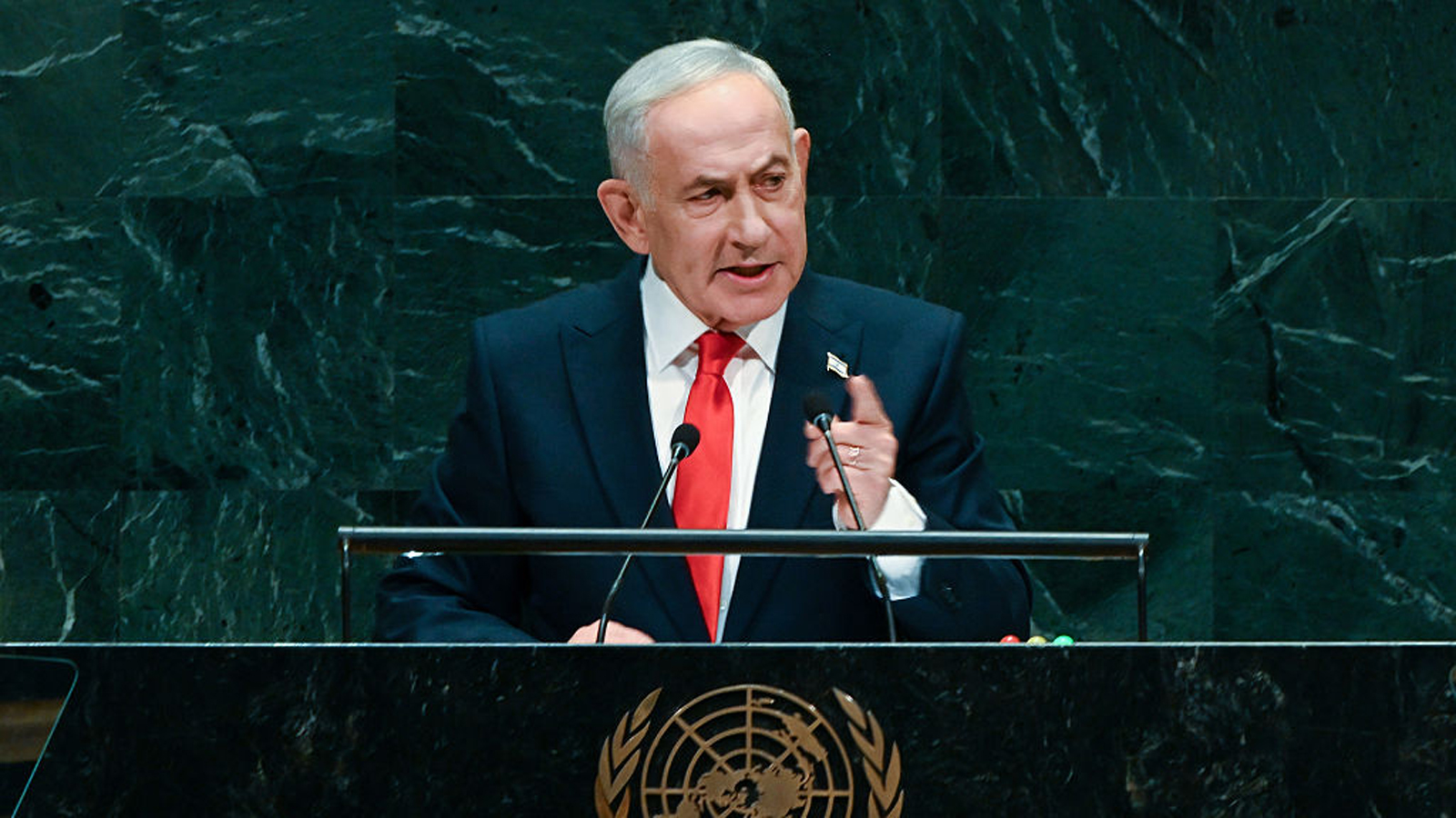 At UN, Netanyahu defends Israel as delegates walk out