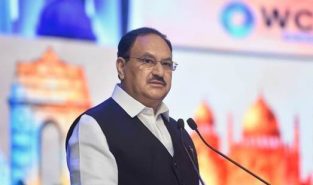 Nadda Highlights 1.86 Lakh Ayushman Arogya Mandirs, 600 Mn AB-PMJAY Beneficiaries at WCOG 2026