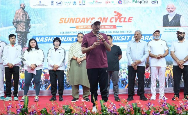 Fit India Sundays on Cycle promotes drug-free youth across 25,000 locations