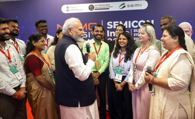 Birthday moment for PM Modi at SEMICON India 2026
