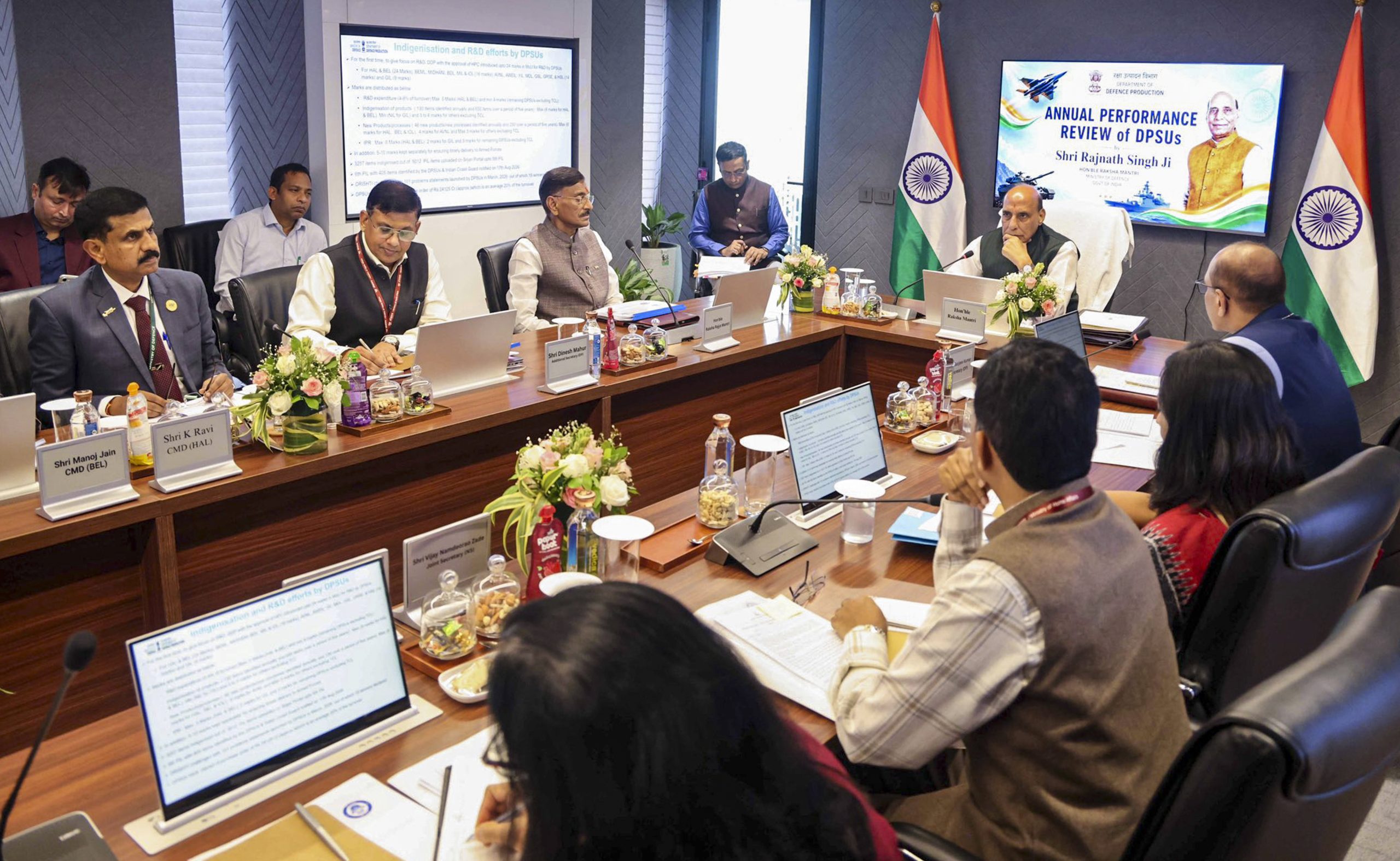 Rajnath Singh reviews DPSUs’ performance, calls for greater indigenisation and global competitiveness