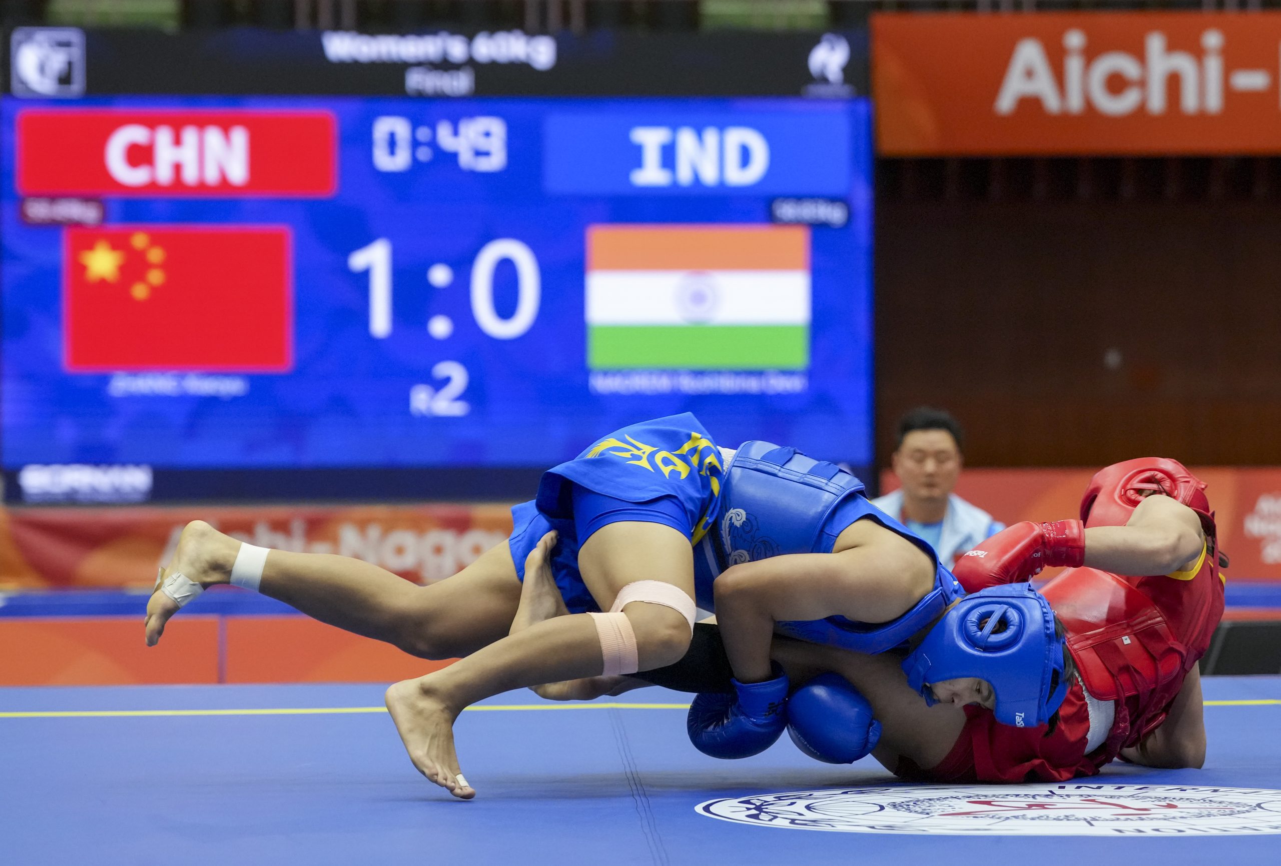 Asian Games: Roshibina Devi wins silver in women’s 60kg wushu