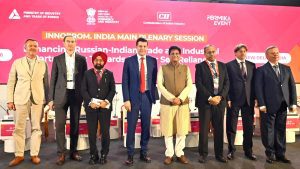 Piyush Goyal, Russian Minister visit NICDC Pavilion as India, Russia explore manufacturing partnerships