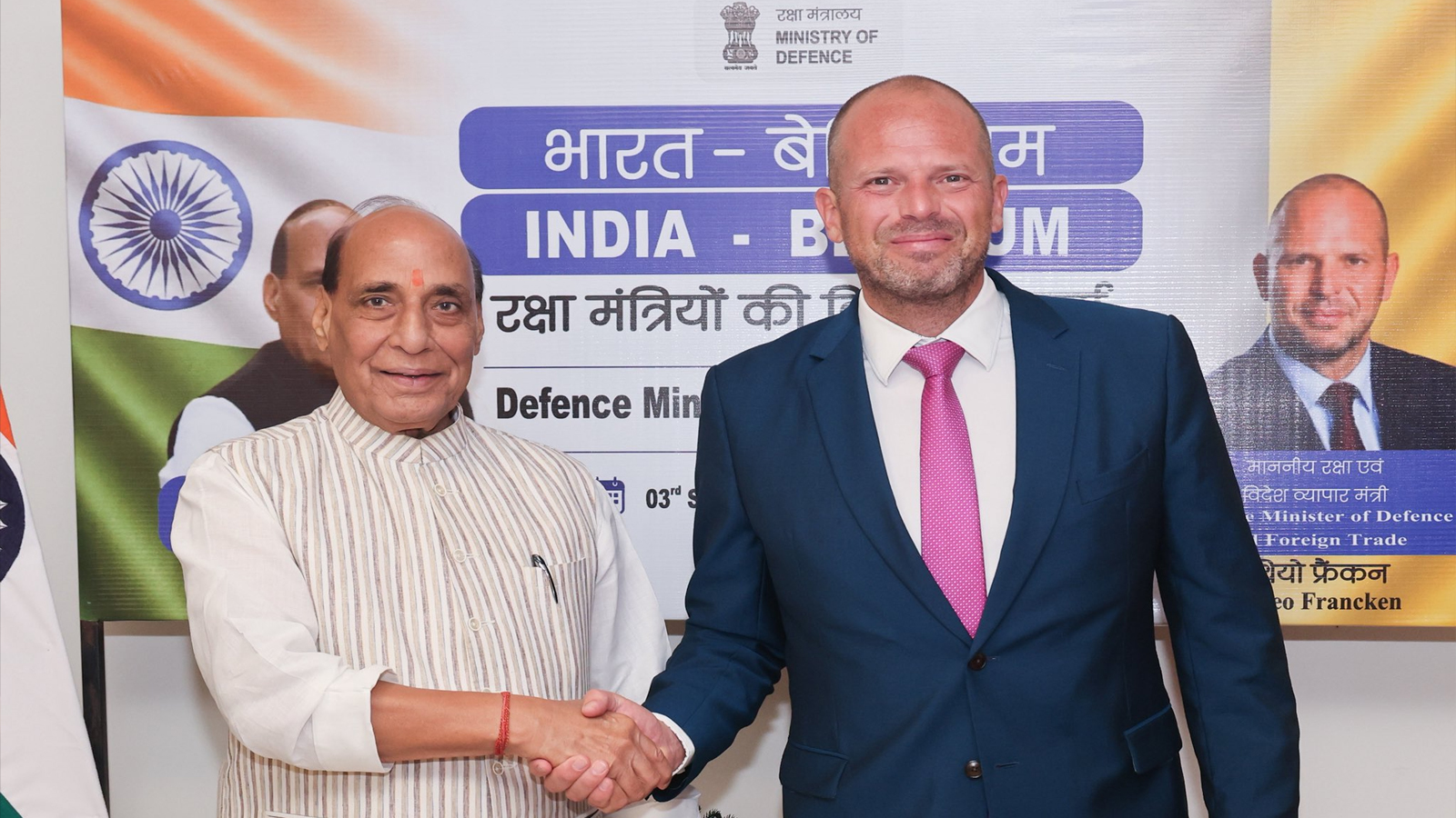 Rajnath Singh, Belgian counterpart Theo Francken call for deeper India-Belgium defence cooperation