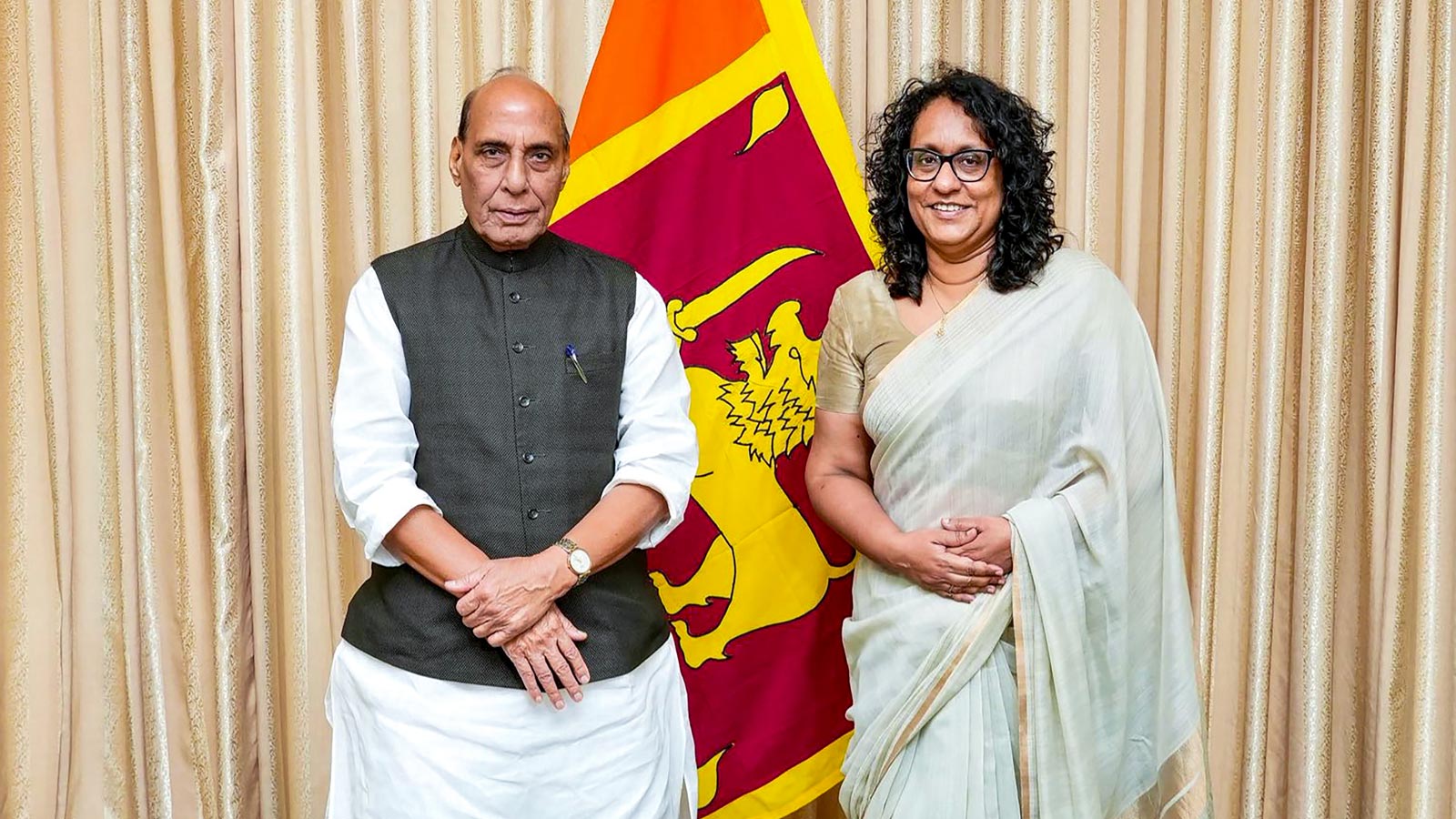 Rajnath Singh meets Sri Lankan PM Harini Amarasuriya, discusses development cooperation