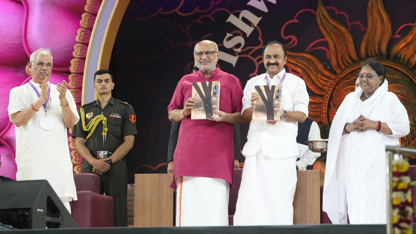 Vice President Radhakrishnan attends Vishwa Seva Dinam, launches humanitarian initiatives in Kollam