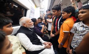 PM Modi shares moments from his Delhi Metro journey to and from SRCC programme