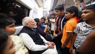 PM Modi shares moments from his Delhi Metro journey to and from SRCC programme