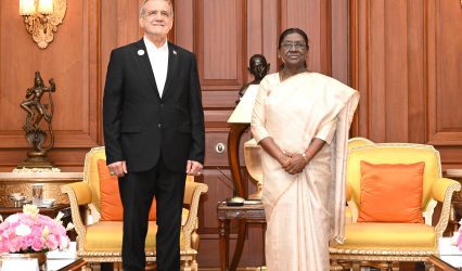 Iranian President Pezeshkian Meets President Murmu, Discusses India-Iran Ties