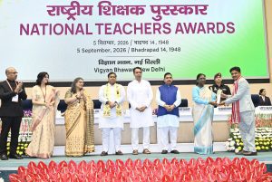 President Murmu Confers National Awards on Teachers, Calls for Making India Skill Capital, Knowledge Superpower