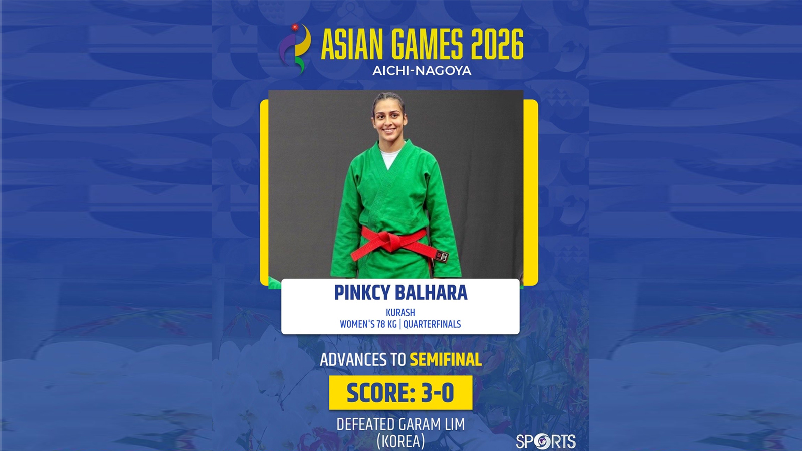 Kurash player Pincky Balhara signs off with bronze in Asian Games