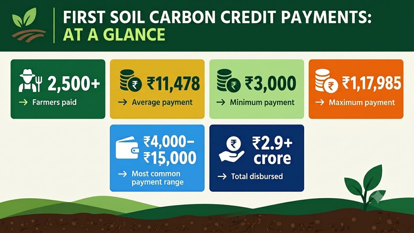 India makes first soil carbon payments to farmers in Punjab, Haryana