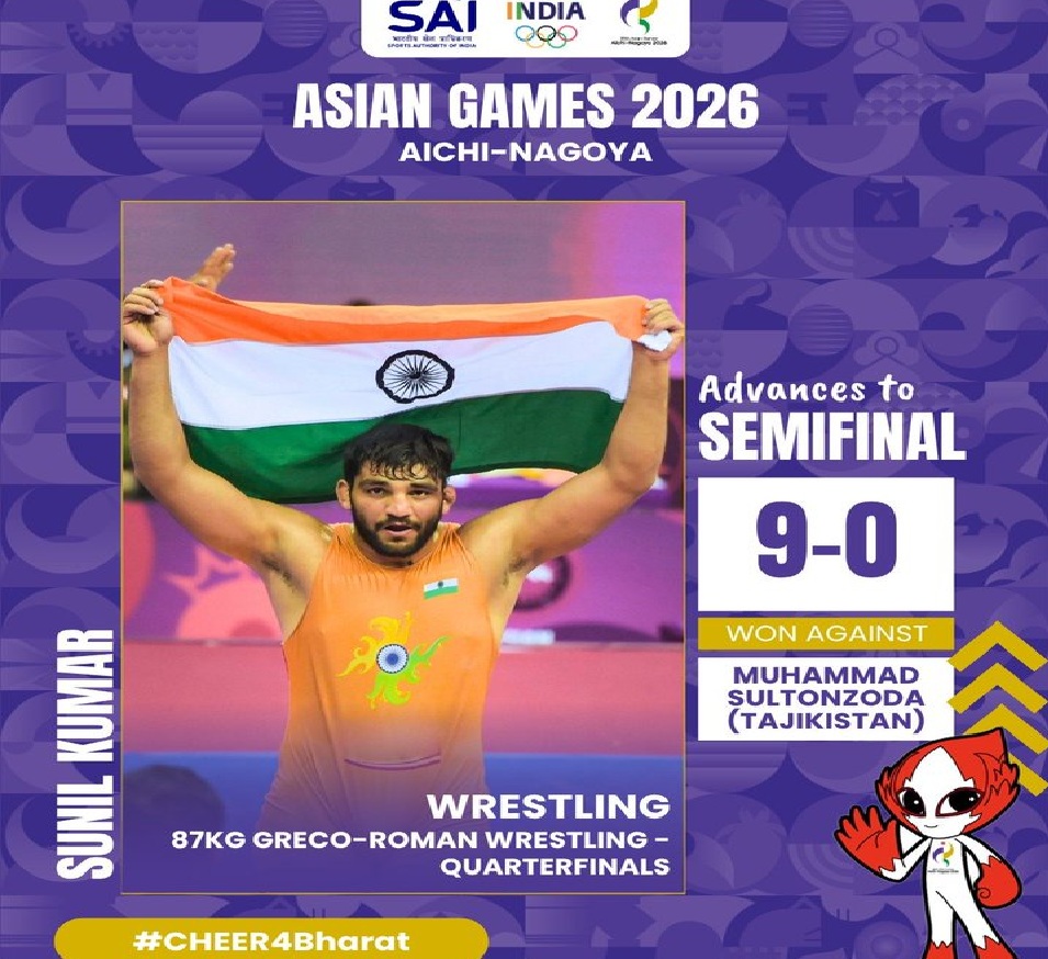 Asian Games 2026: Sunil to fight for bronze; Nisha Dahiya loses opening round