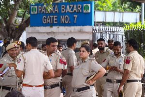 Delhi Police Tightens Security at Connaught Place Ahead of Tiranga Rally