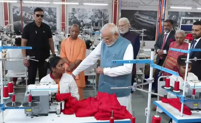 PM Modi Inaugurates New Garment Manufacturing Facility in Varanasi