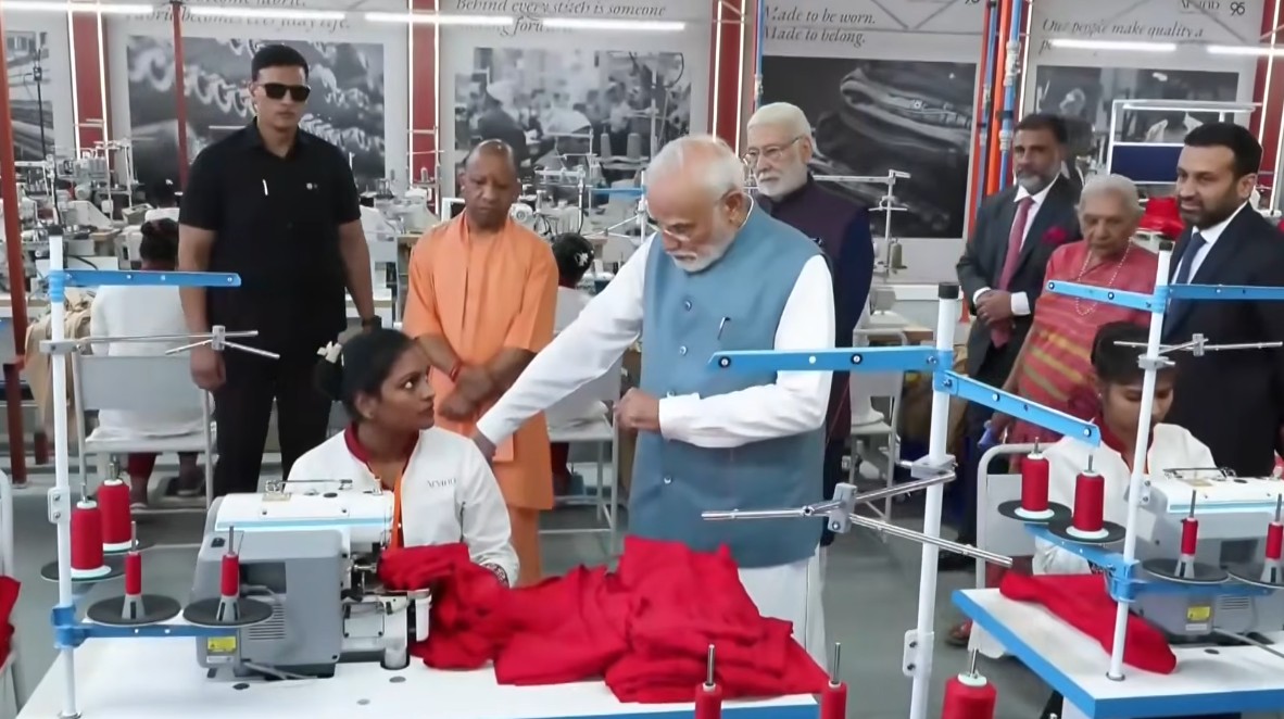 PM Modi Inaugurates New Garment Manufacturing Facility in Varanasi