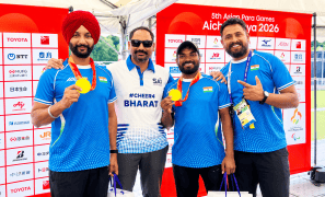 India win gold in recurve men’s doubles archery at Asian Para Games