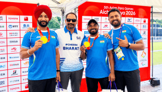 India win gold in recurve men’s doubles archery at Asian Para Games