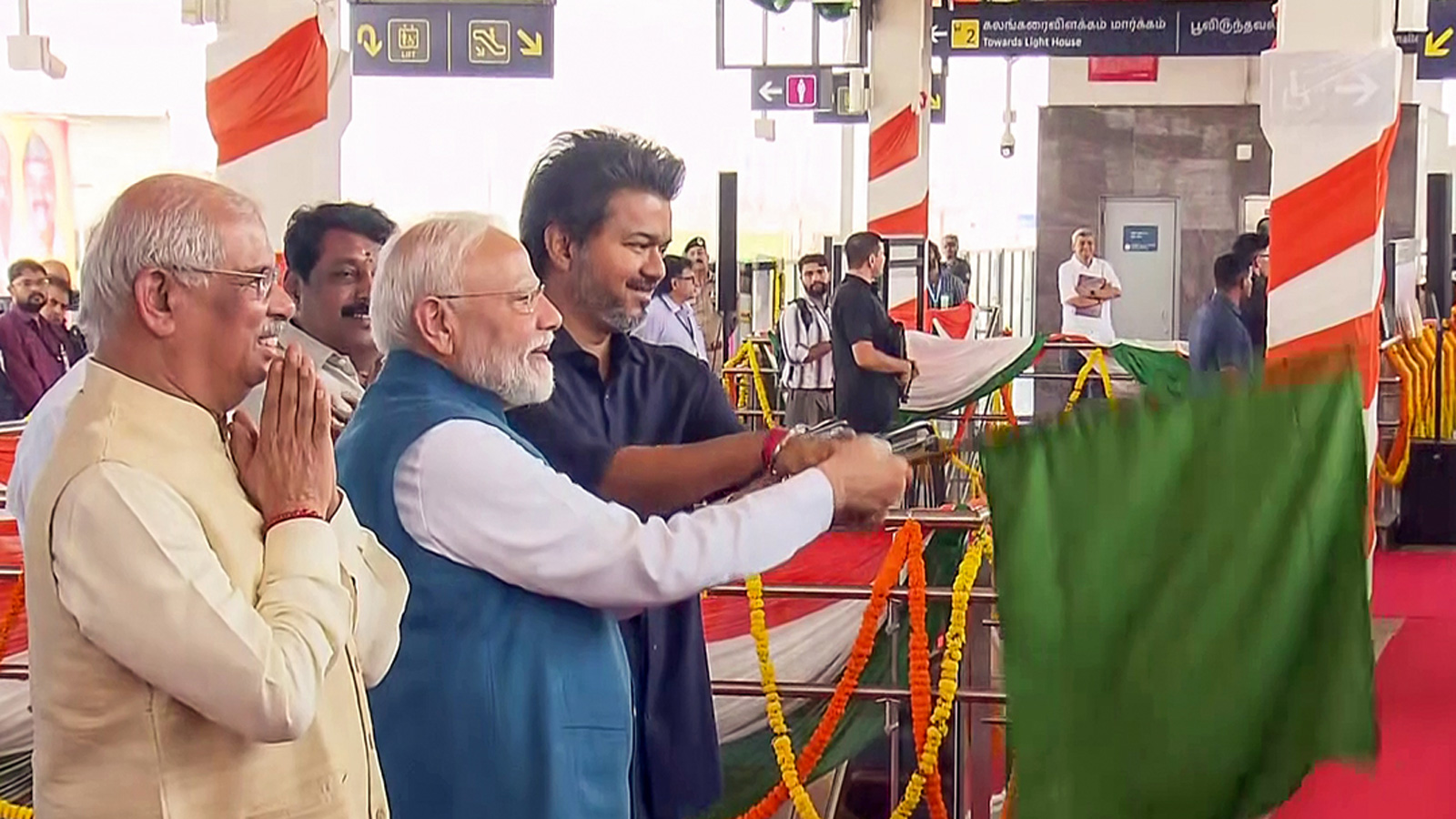 Chennai Metro: PM Modi inaugurates Poonamallee-Vadapalani stretch, rides along with TN CM Vijay