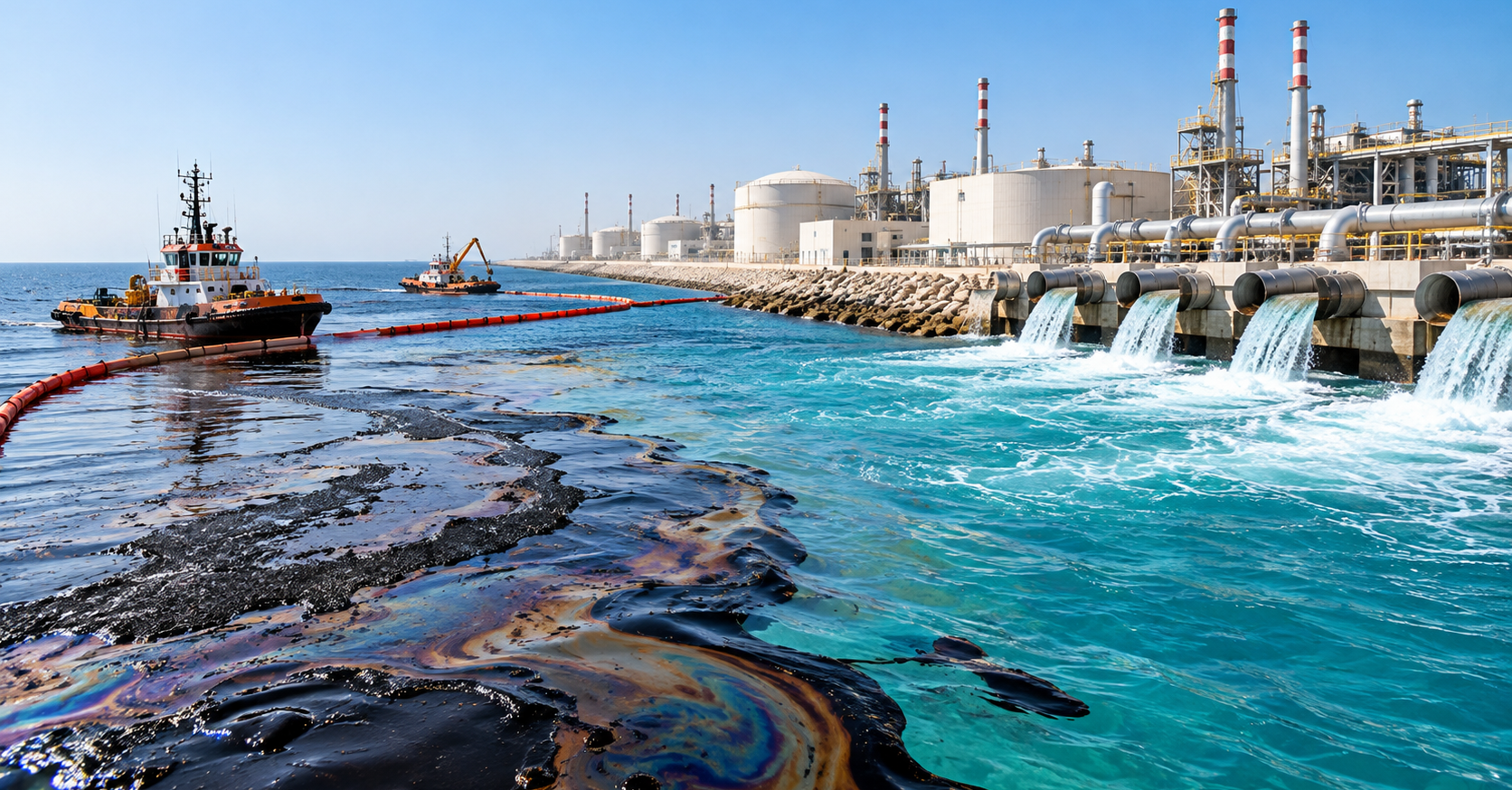 EXPLAINER : How could the oil spill off the UAE coast affect desalination plants?
