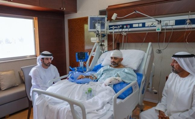 Dubai Crown Prince visits Captain Smit, applauds his courage