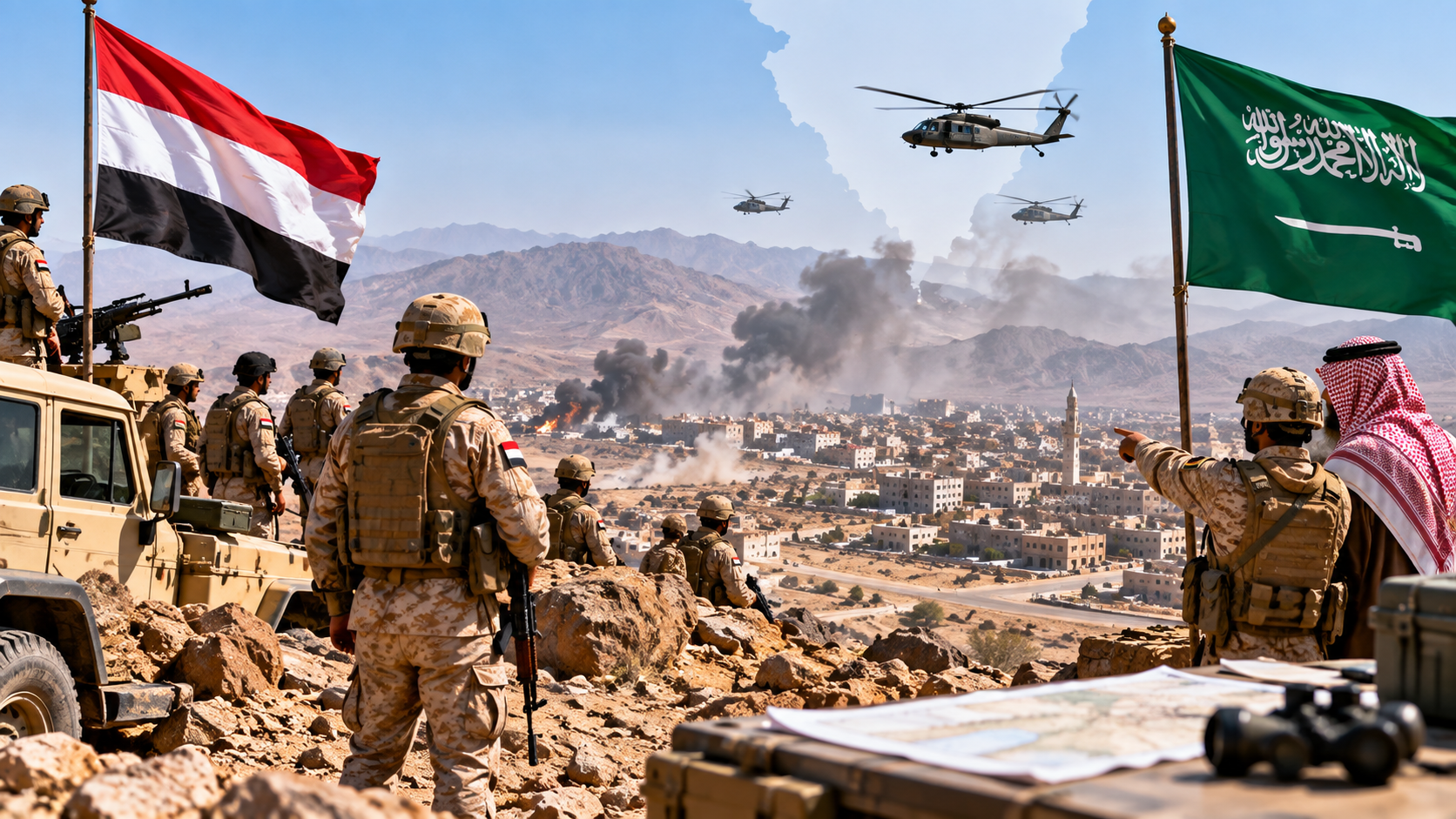 Yemen government announces military operations to retake Houthi-held territory, Saudi Arabia pledges support