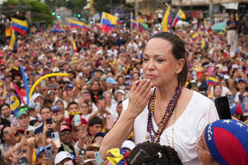 Venezuela opposition leader Machado returns home after fraught year away