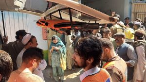 Thirty-four children and a teacher killed in Pakistan school roof collapse