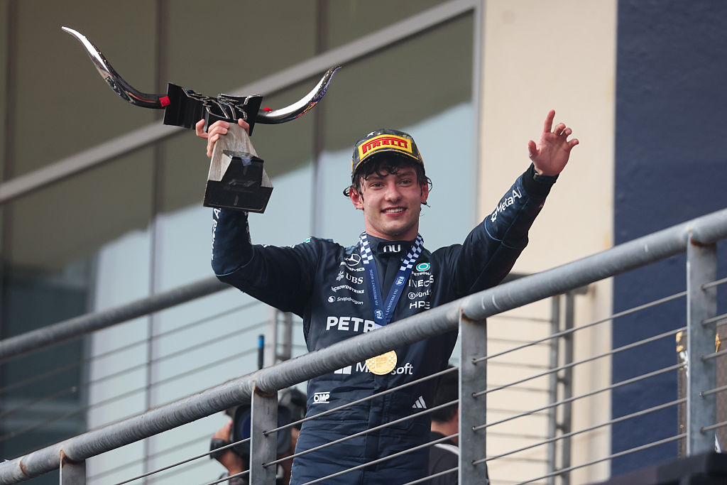 Kimi Antonelli wins US Grand Prix but must wait for title