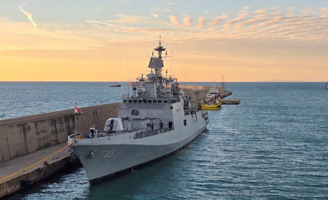INS Trishul Concludes Port Call at Civitavecchia, Italy