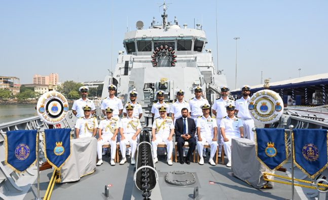 Indian Navy Commissions Indigenous Anti-Submarine Warfare Shallow Water Craft INS Mangrol