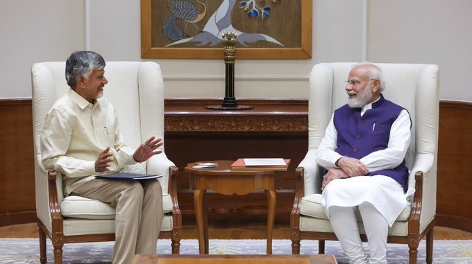 Andhra Pradesh CM Naidu Meets PM Modi, HM Amit Shah, Gadkari, Goyal; Discusses Key State Priorities