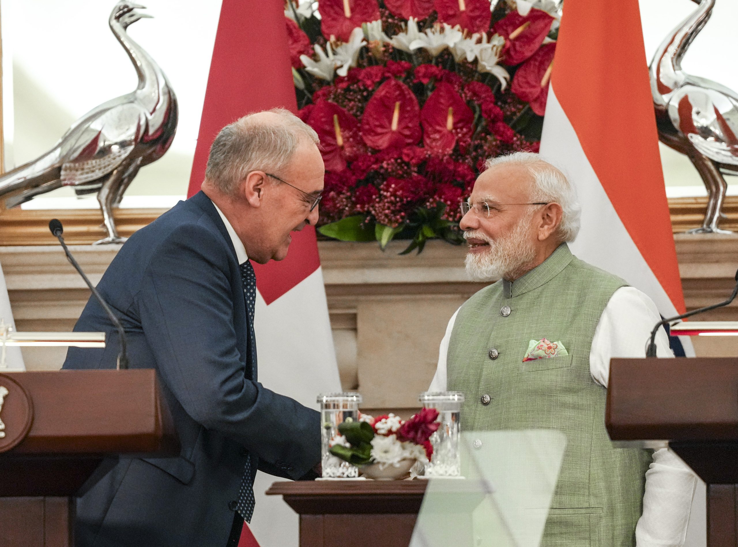 PM Modi gifts award-winning Indian cheeses, Kashmiri walnut panel to Swiss President