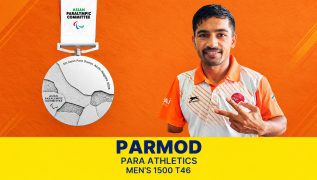 Parmod bags silver in men”s 1500m T46 at Asian Para Games