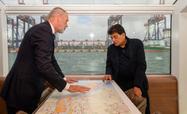 Piyush Goyal visits Rotterdam port, explores stronger India-Netherlands trade ties