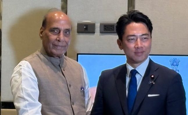 Rajnath Singh, Japanese counterpart review defence ties, explore naval cooperation