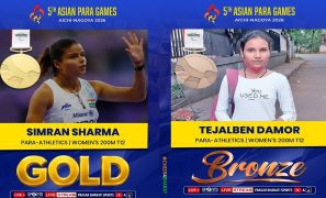 Asian Para Games: Simran strikes gold, debutant Tejalben gets bronze in women’s 200m T12 event