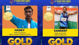 India”s Sandeep, Haney win gold with world records at Asian Para Games