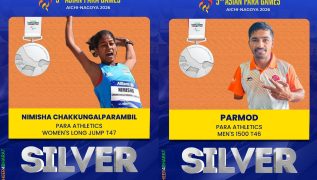 Nimisha, Parmod win silver in athletics